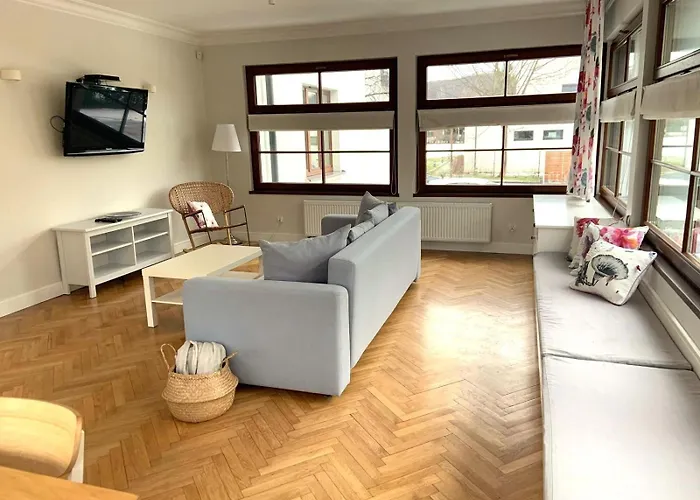 דירה Allegra Z Ogrodem I Sala Zabaw ,darmowy Parking I Lezaki, 5minut Do Morza